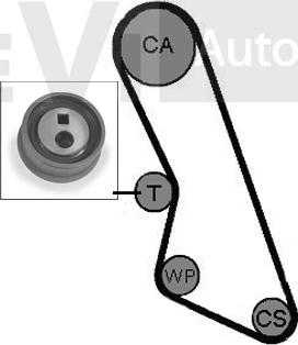 Trevi Automotive KD1015 - Комплект зубчатого ремня ГРМ autospares.lv