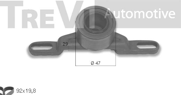 Trevi Automotive KD1114 - Комплект зубчатого ремня ГРМ autospares.lv