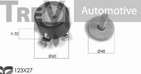 Trevi Automotive KD1242 - Комплект зубчатого ремня ГРМ autospares.lv