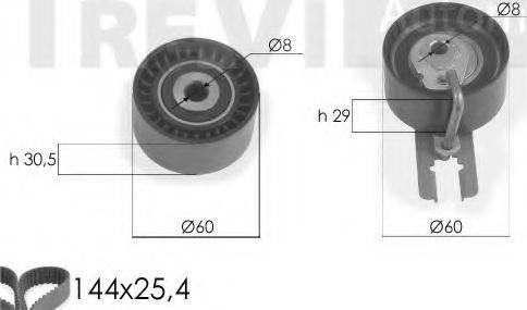 Trevi Automotive KD1239 - Комплект зубчатого ремня ГРМ autospares.lv