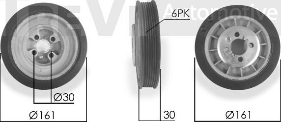 Trevi Automotive PC1010 - Шкив коленчатого вала autospares.lv