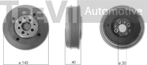 Trevi Automotive PC1089 - Шкив коленчатого вала autospares.lv