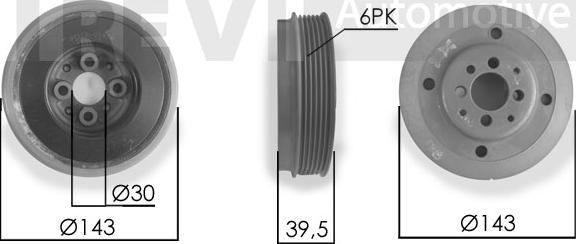 Trevi Automotive PC1037 - Шкив коленчатого вала autospares.lv