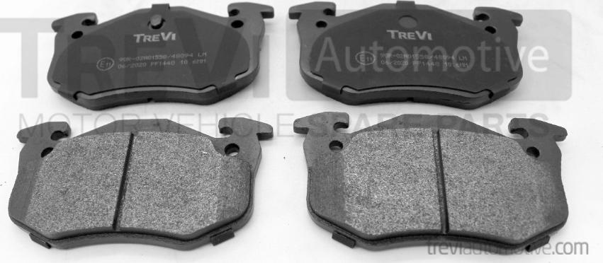 Trevi Automotive PF1448 - Тормозные колодки, дисковые, комплект autospares.lv