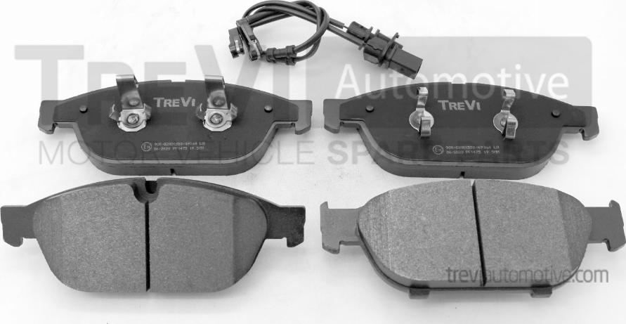 Trevi Automotive PF1475 - Тормозные колодки, дисковые, комплект autospares.lv