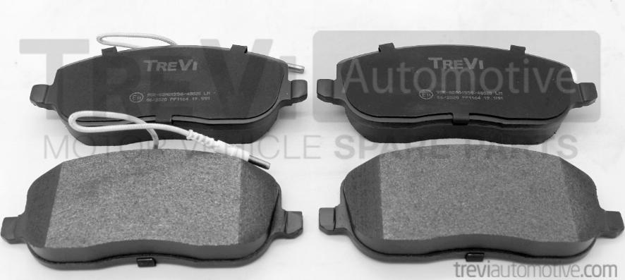 Trevi Automotive PF1164 - Тормозные колодки, дисковые, комплект autospares.lv