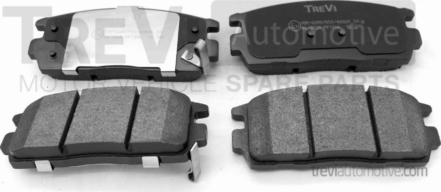 Trevi Automotive PF1316 - Тормозные колодки, дисковые, комплект autospares.lv