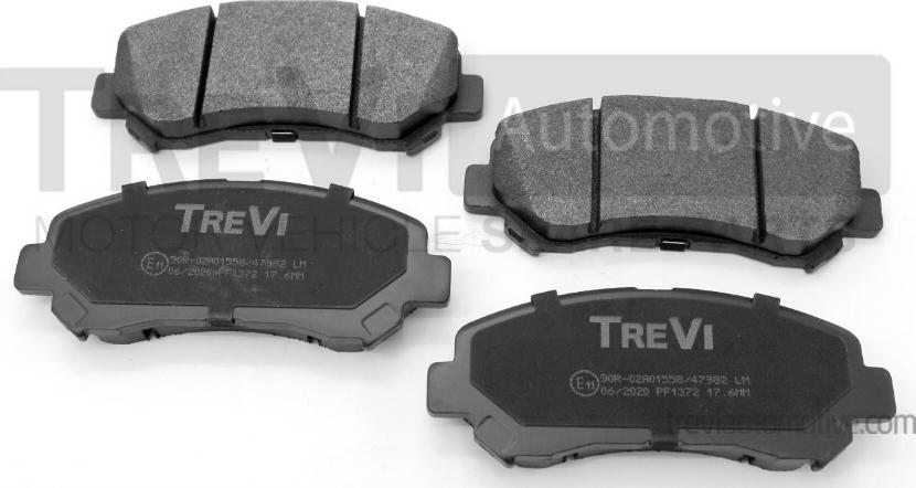 Trevi Automotive PF1372 - Тормозные колодки, дисковые, комплект autospares.lv