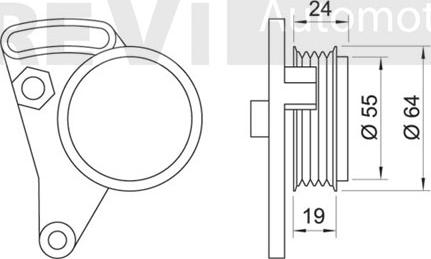 Trevi Automotive TA1170 - Ролик, поликлиновый ремень autospares.lv