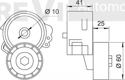 Trevi Automotive TA1236 - Натяжитель, поликлиновый ремень autospares.lv