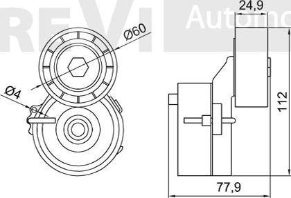 Trevi Automotive TA2033 - Натяжитель, поликлиновый ремень autospares.lv