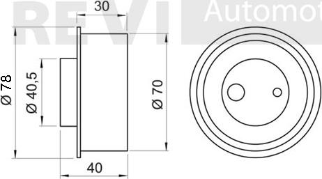 Trevi Automotive TD1492 - Натяжной ролик, зубчатый ремень ГРМ autospares.lv