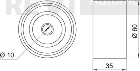 Trevi Automotive TD1402 - Направляющий ролик, зубчатый ремень ГРМ autospares.lv