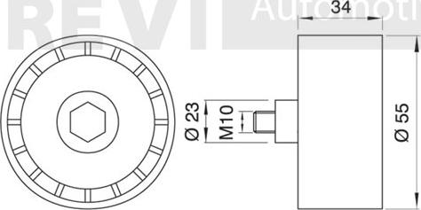 Trevi Automotive TD1546 - Направляющий ролик, зубчатый ремень ГРМ autospares.lv