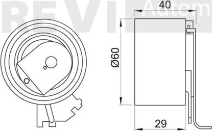 Trevi Automotive TD1619 - Натяжной ролик, зубчатый ремень ГРМ autospares.lv