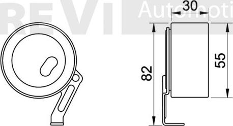 Trevi Automotive TD1684 - Натяжной ролик, зубчатый ремень ГРМ autospares.lv