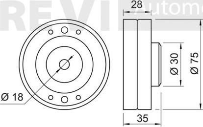 Trevi Automotive TD1032 - Направляющий ролик, зубчатый ремень ГРМ autospares.lv