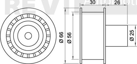 Trevi Automotive TD1022 - Направляющий ролик, зубчатый ремень ГРМ autospares.lv