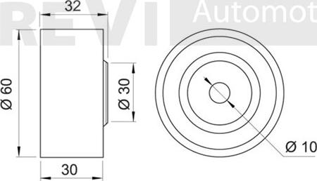 Trevi Automotive TD1145 - Направляющий ролик, зубчатый ремень ГРМ autospares.lv