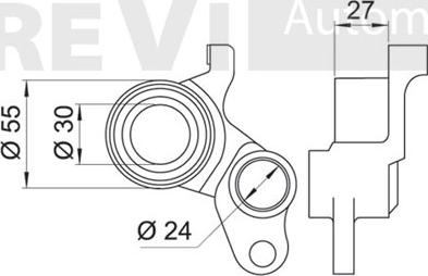 Trevi Automotive TD1342 - Натяжной ролик, зубчатый ремень ГРМ autospares.lv