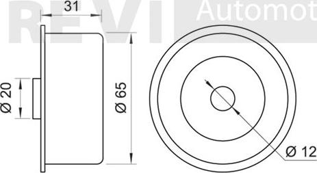 Trevi Automotive TD1257 - Направляющий ролик, зубчатый ремень ГРМ autospares.lv