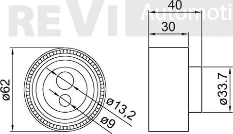 Trevi Automotive TD1701 - Натяжной ролик, зубчатый ремень ГРМ autospares.lv