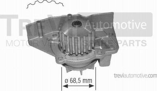 Trevi Automotive TP491 - Водяной насос autospares.lv