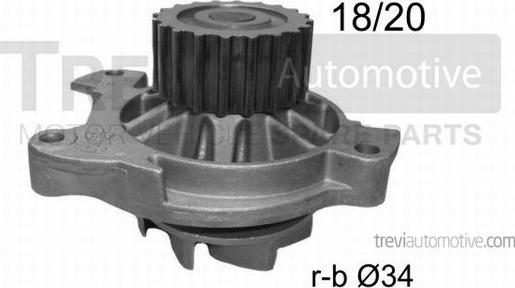 Trevi Automotive TP858 - Водяной насос autospares.lv