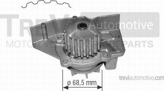 Trevi Automotive TP741 - Водяной насос autospares.lv