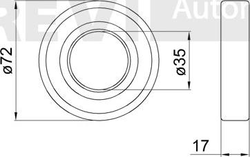 Trevi Automotive WB1900 - Подшипник ступицы колеса, комплект autospares.lv