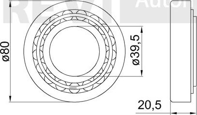 Trevi Automotive WB1471 - Подшипник ступицы колеса, комплект autospares.lv