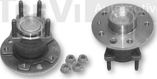 Trevi Automotive WB1612 - Подшипник ступицы колеса, комплект autospares.lv