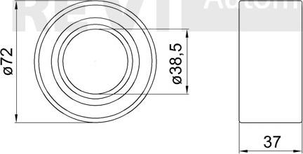 Trevi Automotive WB1625 - Подшипник ступицы колеса, комплект autospares.lv