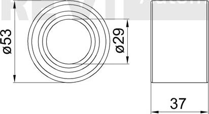 Trevi Automotive WB1627 - Подшипник ступицы колеса, комплект autospares.lv