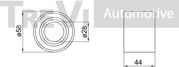 Trevi Automotive WB1006 - Подшипник ступицы колеса, комплект autospares.lv