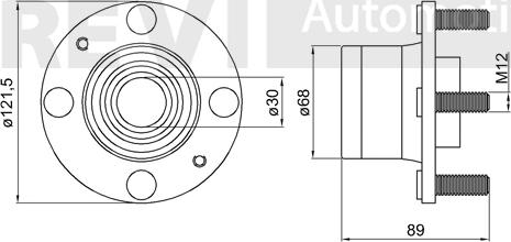 Trevi Automotive WB1380 - Подшипник ступицы колеса, комплект autospares.lv