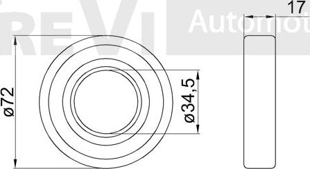 Trevi Automotive WB1260 - Подшипник ступицы колеса, комплект autospares.lv