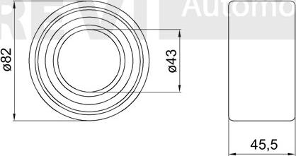 Trevi Automotive WB2174 - Подшипник ступицы колеса, комплект autospares.lv