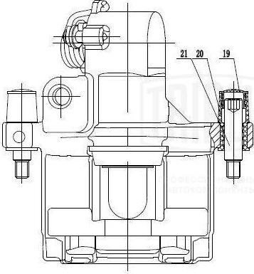Trialli CF 095111 - Тормозной суппорт autospares.lv