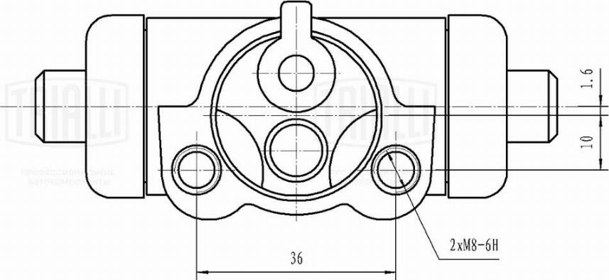 Trialli CF 0150 - Колесный тормозной цилиндр autospares.lv