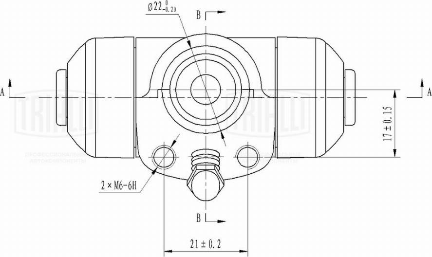 Trialli CF 0115 - Колесный тормозной цилиндр autospares.lv