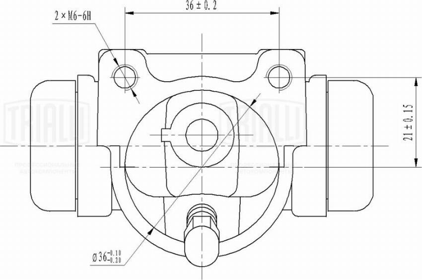 Trialli CF 0128 - Колесный тормозной цилиндр autospares.lv