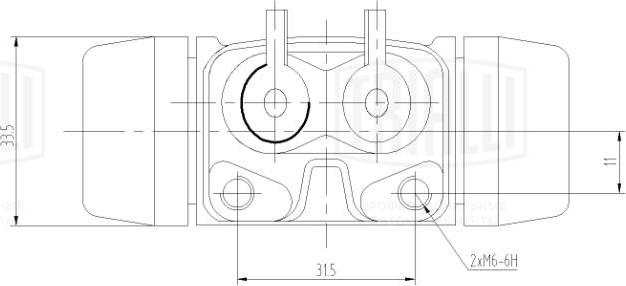 Trialli CF 084204 - Колесный тормозной цилиндр autospares.lv