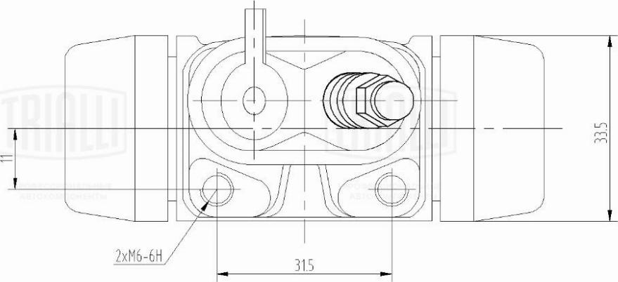 Trialli CF 084201 - Колесный тормозной цилиндр autospares.lv