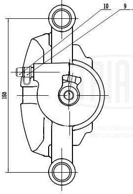 Trialli CF 084730 - Тормозной суппорт autospares.lv