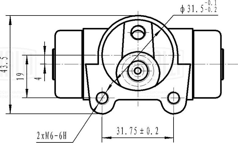 Trialli CF 0311 - Колесный тормозной цилиндр autospares.lv