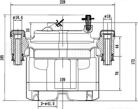 Trialli CF 162102 - Тормозной суппорт autospares.lv