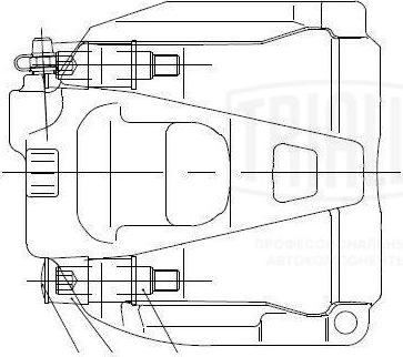 Trialli CF 182561 - Тормозной суппорт autospares.lv