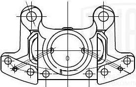 Trialli CF 182019 - Тормозной суппорт autospares.lv