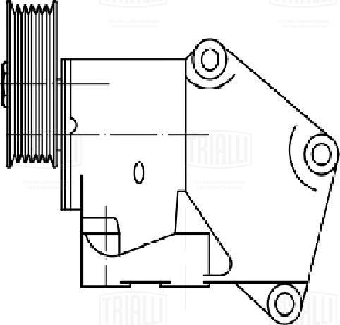 Trialli CM 5501 - Натяжитель, поликлиновый ремень autospares.lv